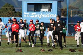 Hawaii Baseball Academy players on field